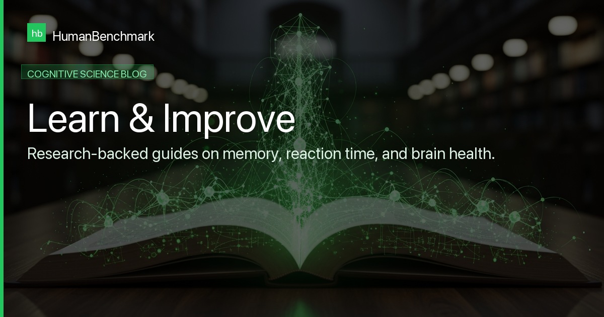 Cognitive Science Blog - Human Benchmark