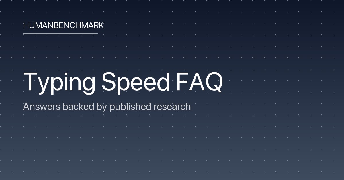 What typing speed do employers require? | Human Benchmark